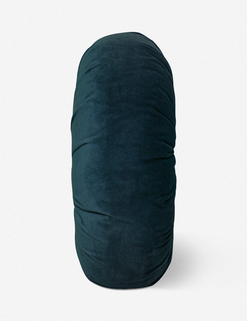 Mira Velvet Round Pillow | Pleated Texture, Soft Hues