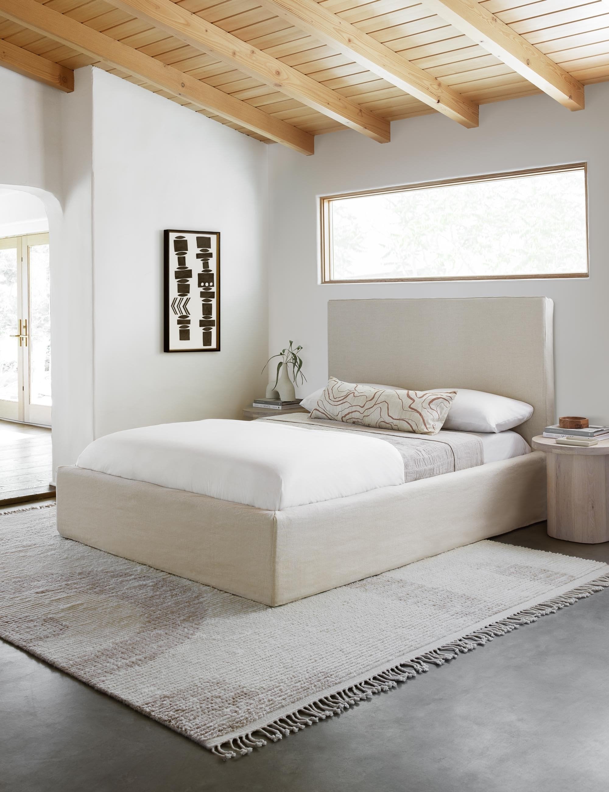 Bello Accent Pillow | Raw Silk, Textured Design