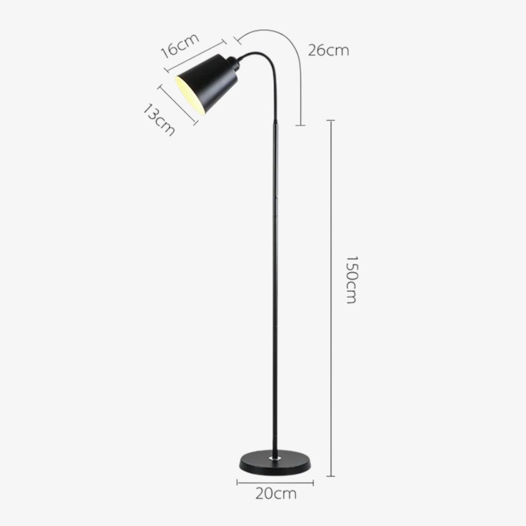 Norvayne – Scandinavian Floor Lamp With Flexible Neck