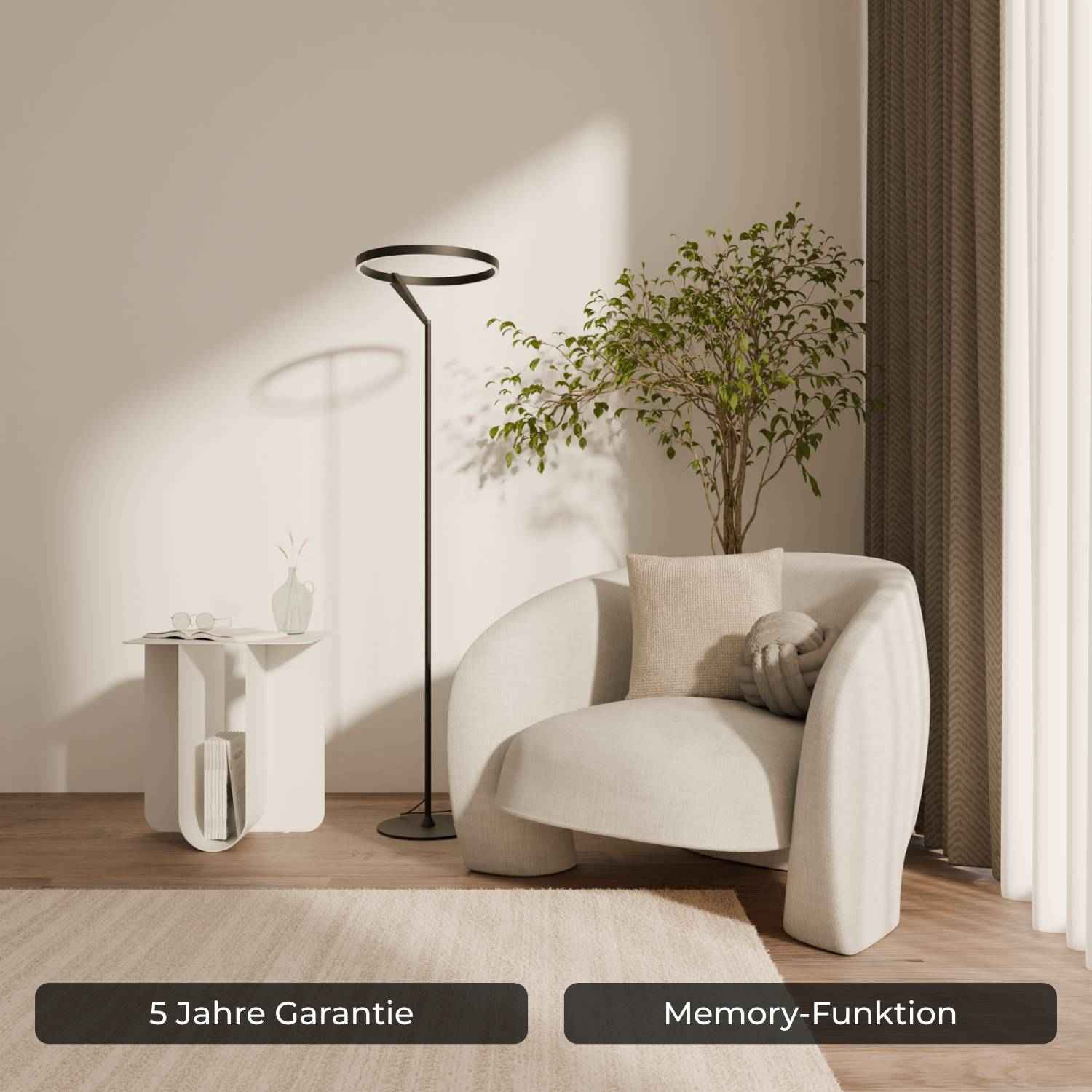 Navi Floor Lamp | Dimmable, Adjustable Color Temperature