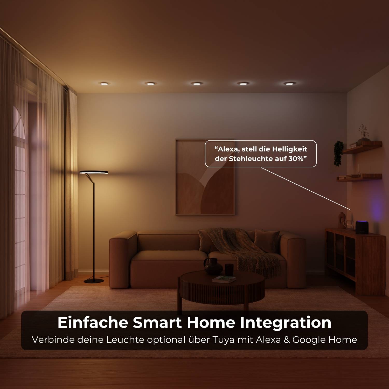 Navi Floor Lamp | Dimmable, Adjustable Color Temperature