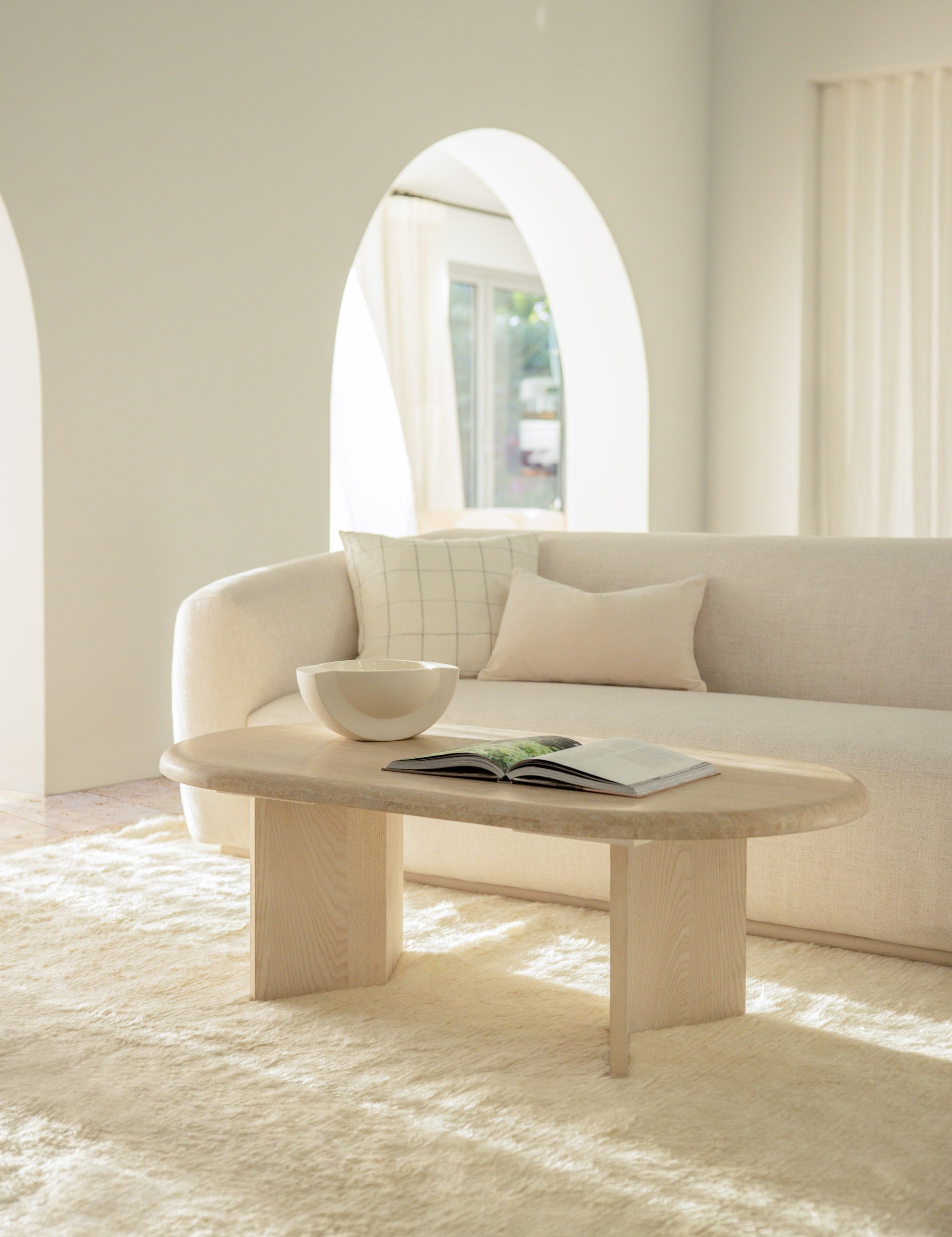 Cleo Velvet Lumbar Pillow | Luxe Texture, Soft Color