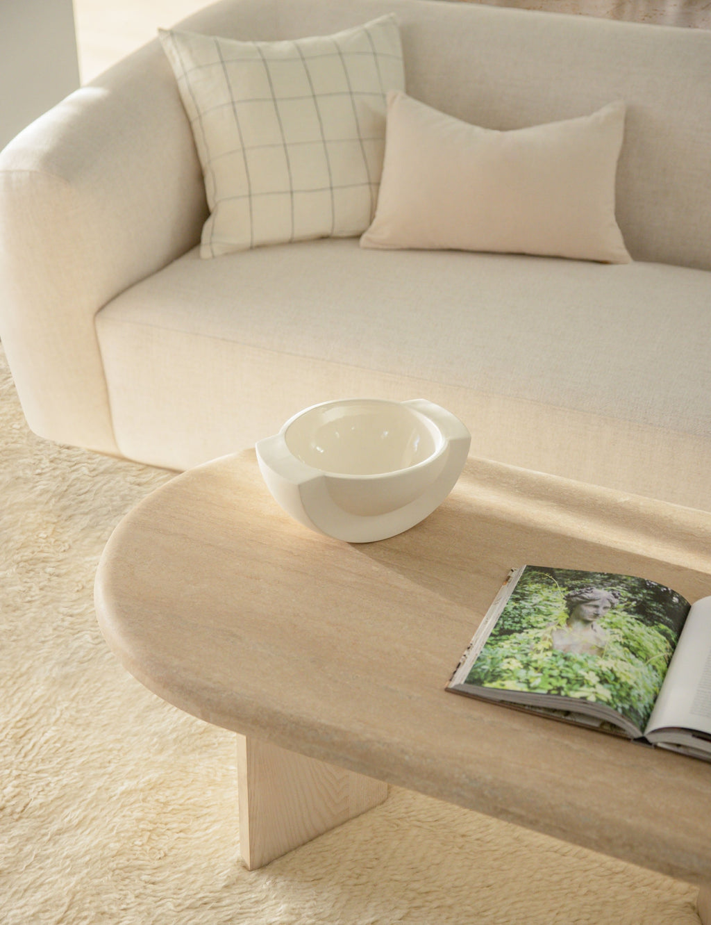 Cleo Velvet Lumbar Pillow | Luxe Texture, Soft Color