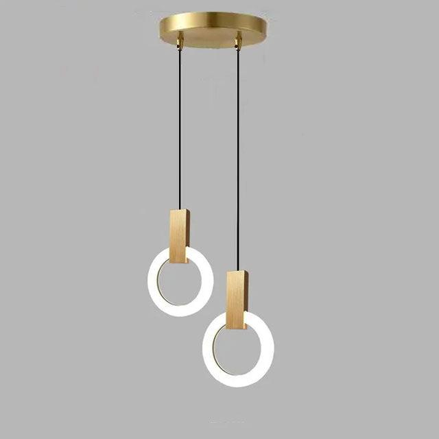 NordCirca: Minimalist LED Pendant Lamp with Acrylic Ring – for Modern Living & Entrance Areas