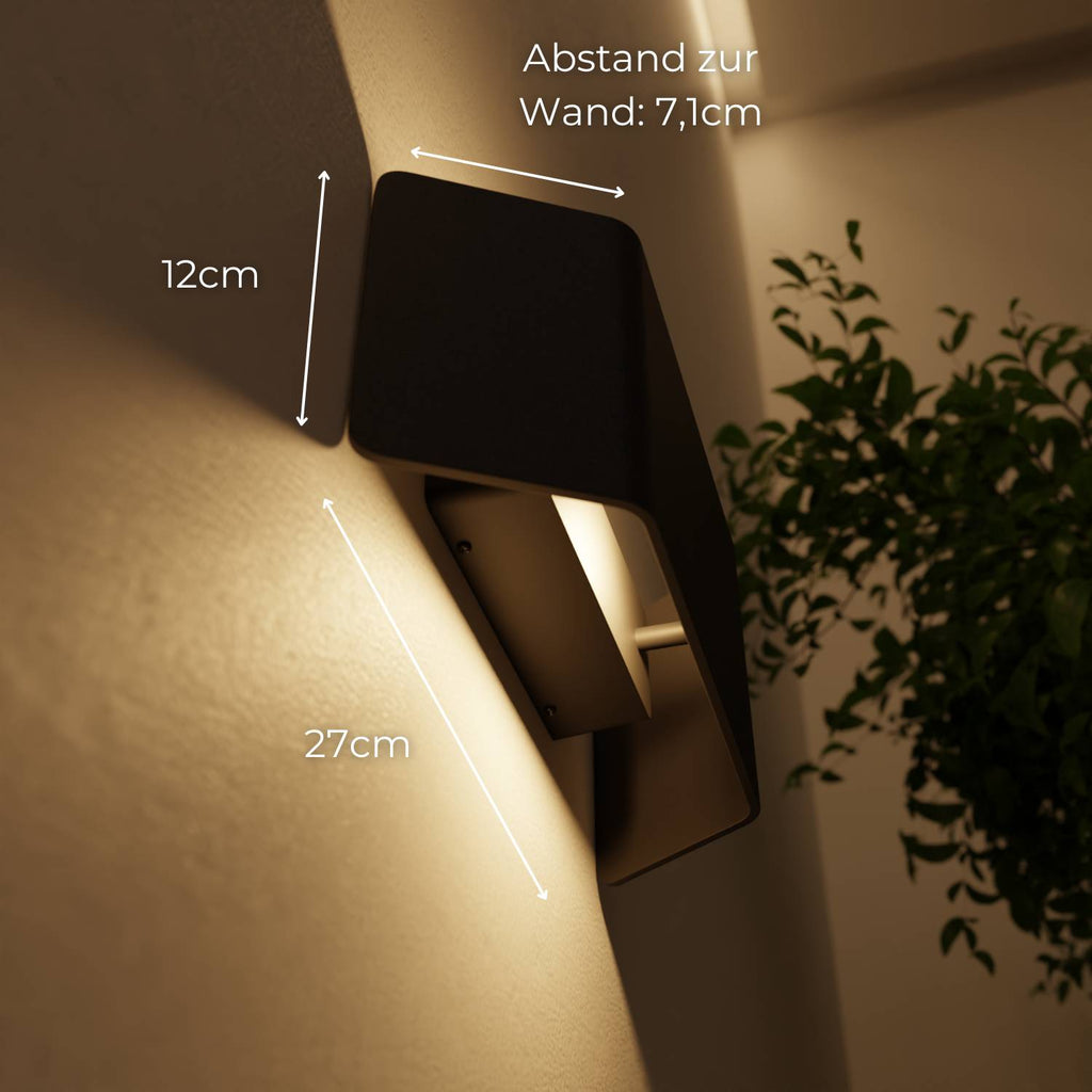 Ombra Wall Light | Warm White 2700K, IP54 Certified