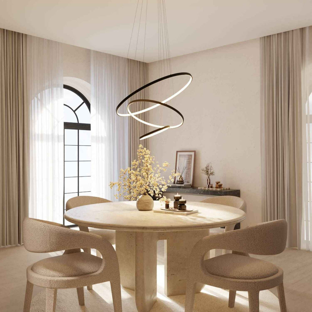 Bela Ring Pendant Light | Modern Design, Adjustable Height