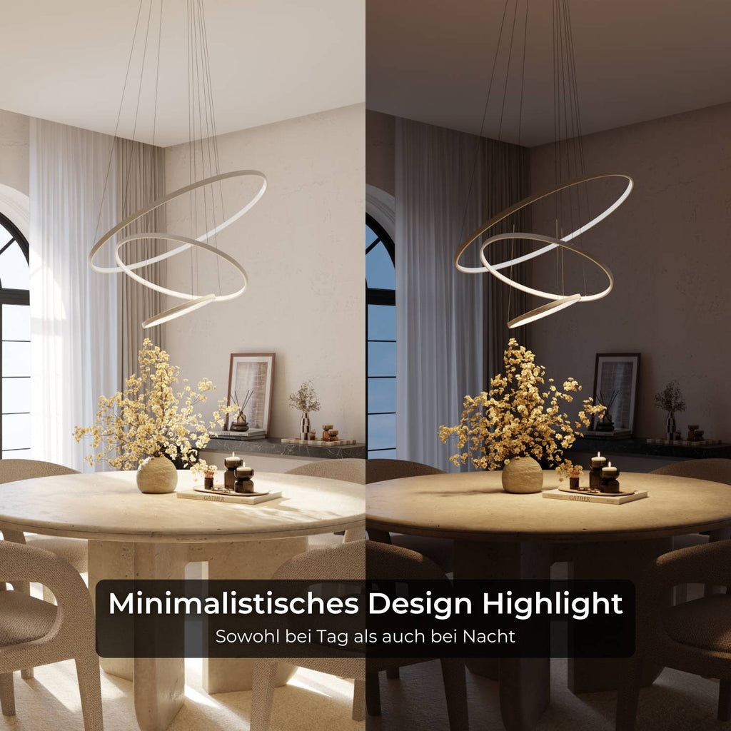 Bela Ring Pendant Light | Modern Design, Adjustable Height