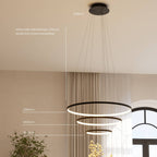 Bela Ring Pendant Light | Modern Design, Adjustable Height