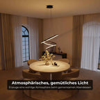 Omeva Pendant Light | Floating Ring Design, Slender Wires