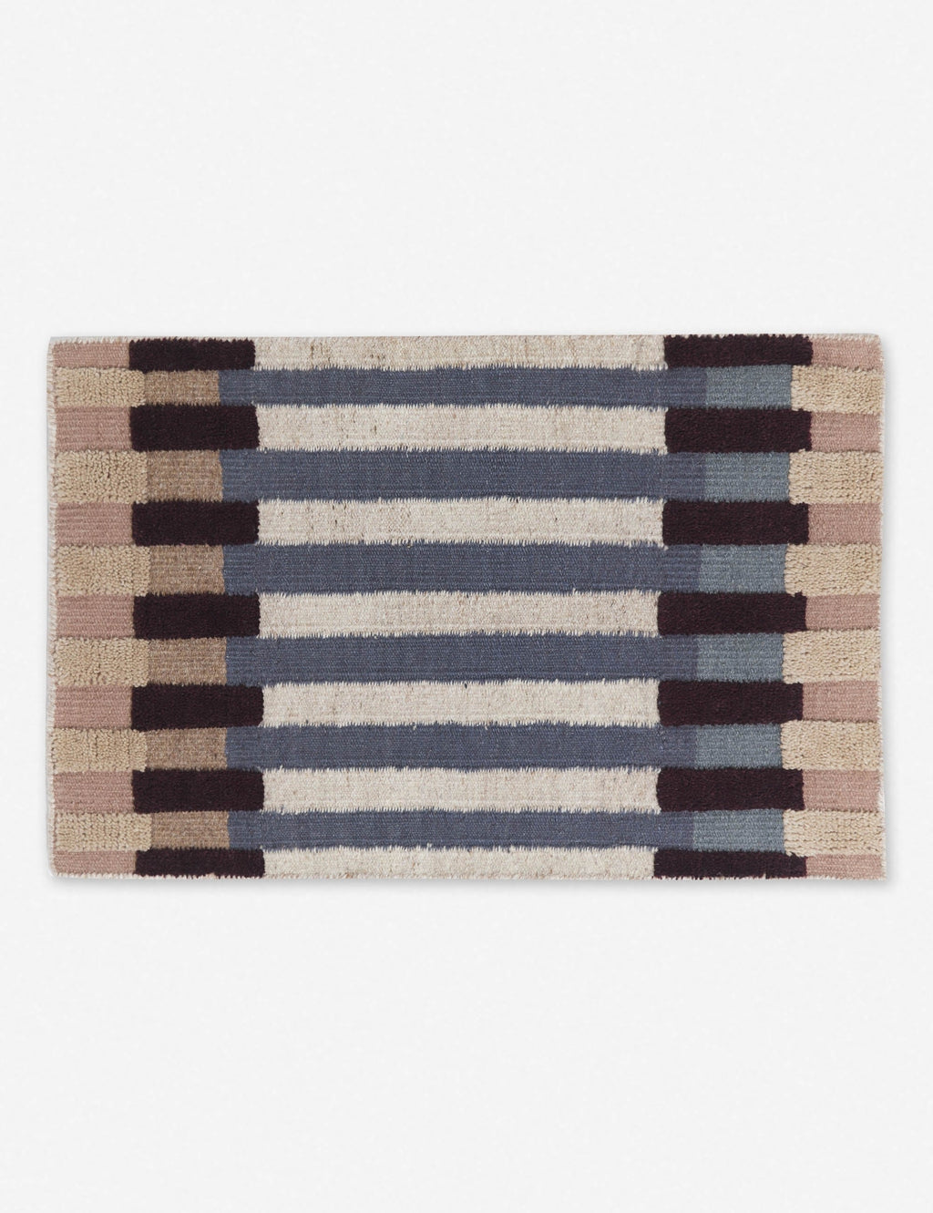 Bello Hand-Knotted Wool Rug | Geometric Design, High-Low Texture