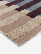 Bello Hand-Knotted Wool Rug | Geometric Design, High-Low Texture