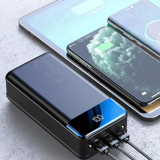 Velindra - 50000mAh Powerbank with High Capacity and Fast Charging for Phone, Tablet, and Laptop