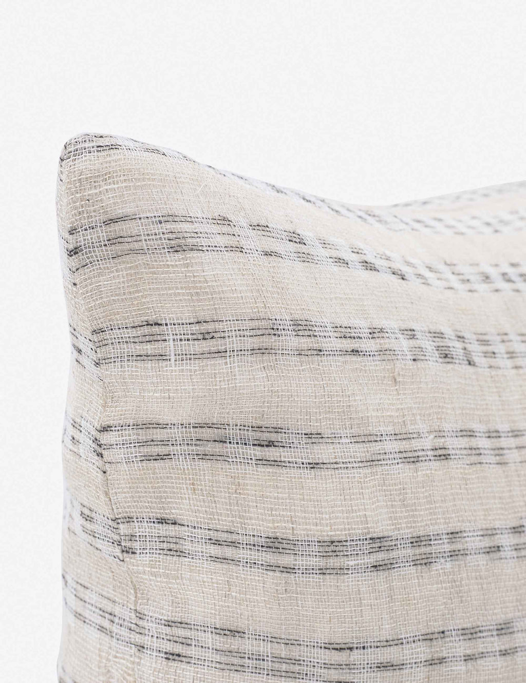 Vela Linen Pillow | Hand-Loomed Linen & Silk Weave, Soft Touch