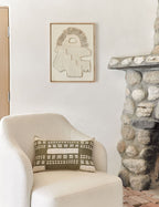 Basil Stonewalk Pillow | Rich Green Mosaic Design