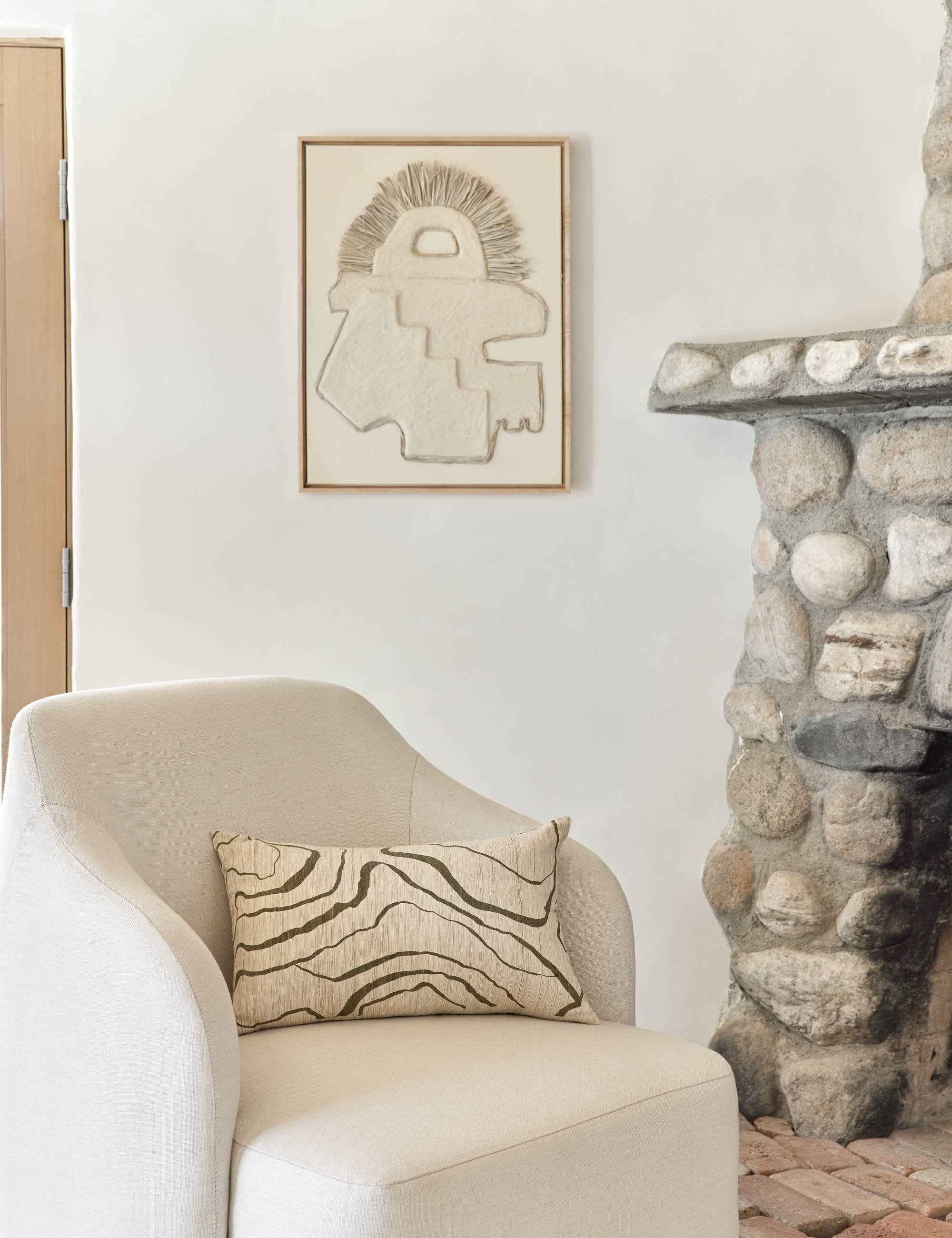 Bello Accent Pillow | Raw Silk, Textured Design