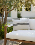 Kairo Indoor/Outdoor Pillow | Classic Stripe Design, Versatile Decor