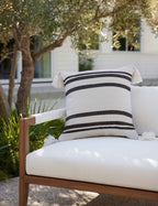 Fino Decorative Pillow | Weather-Resistant, Tasseled Corners