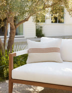 Kairo Indoor/Outdoor Pillow | Classic Stripe Design, Versatile Decor
