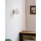 Minimalist Frosted Glass Globe Wall Light