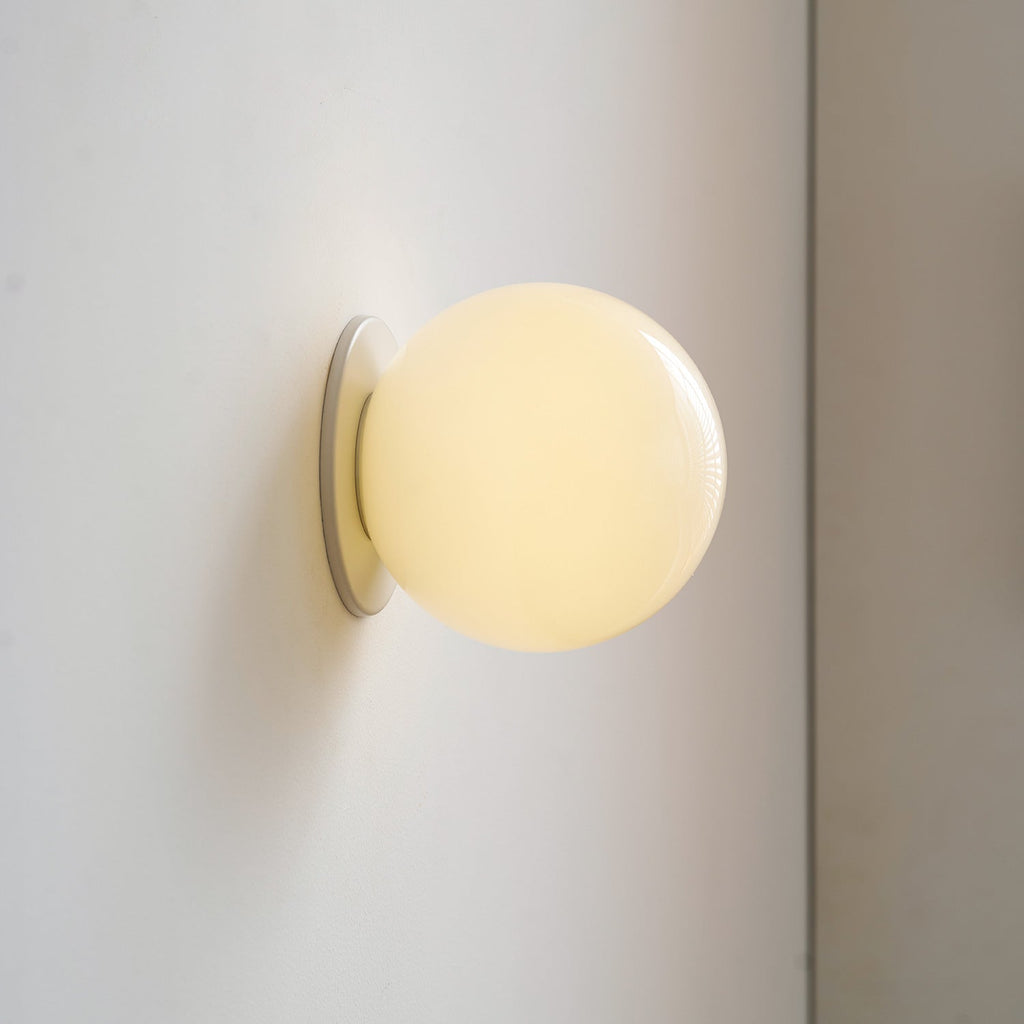 Minimalist Frosted Glass Globe Wall Light