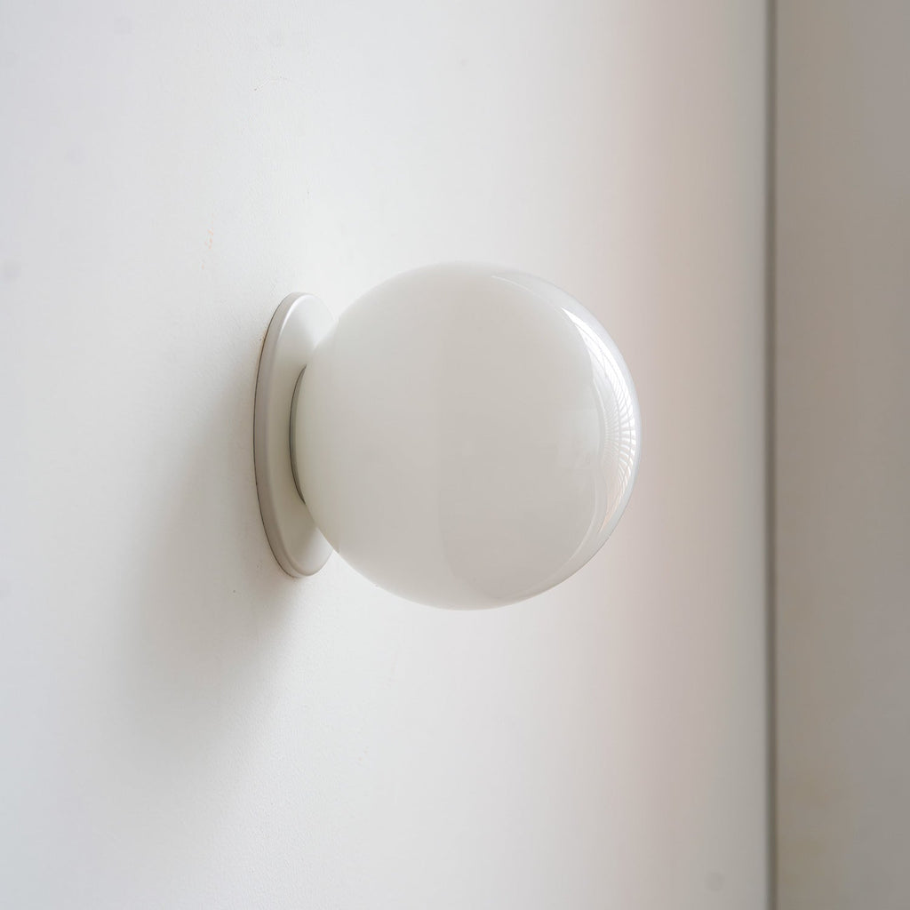Minimalist Frosted Glass Globe Wall Light