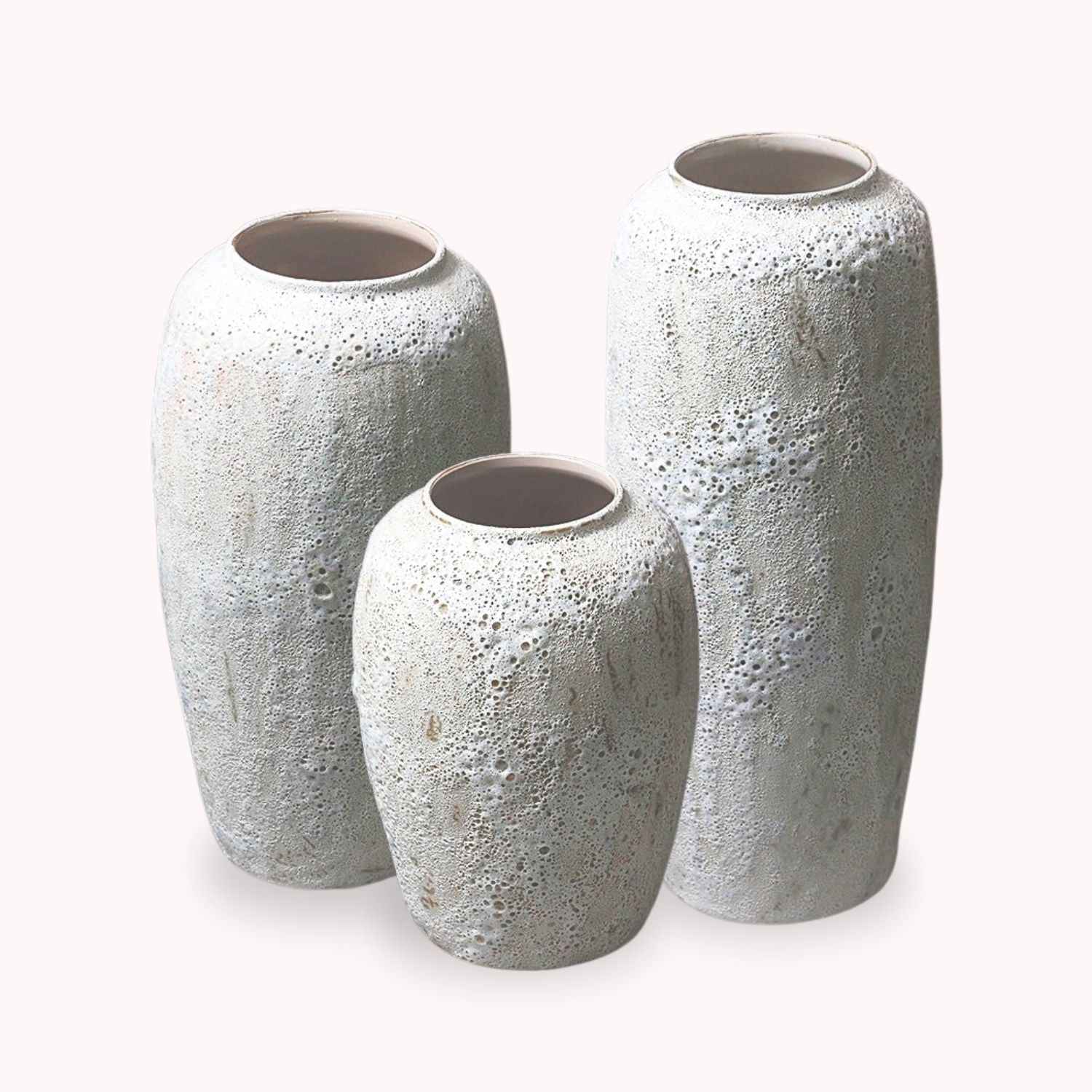 Bela Rustic Ceramic Planters | Handcrafted Nordic Design, Wide Mouth