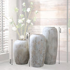 Bela Rustic Ceramic Planters | Handcrafted Nordic Design, Wide Mouth
