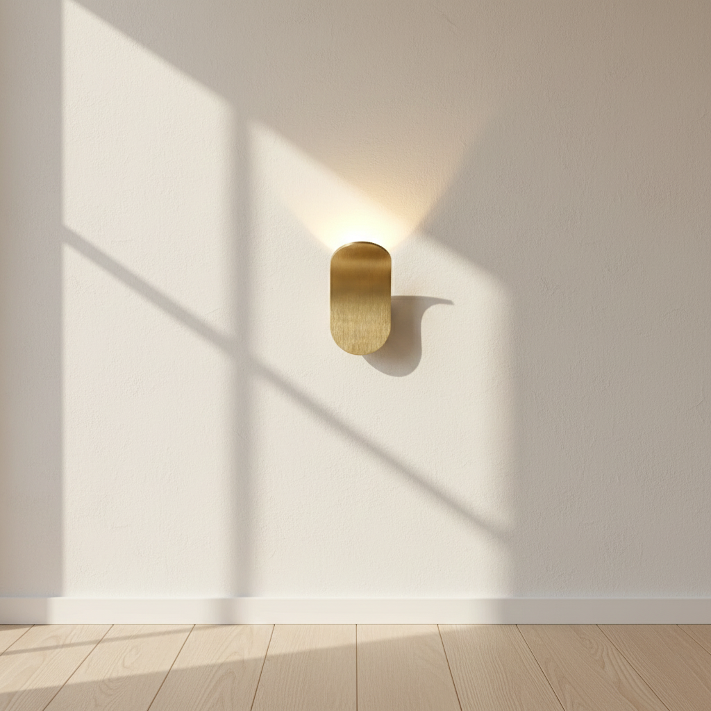 Brushed Metal Wall Light – Sleek Minimalist Design for Elegant Spaces