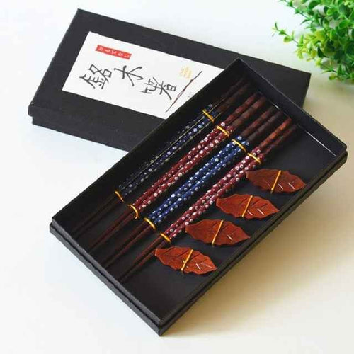Bento Hashi Oki Set | Handmade Wood, Luxury Chopsticks & Rests