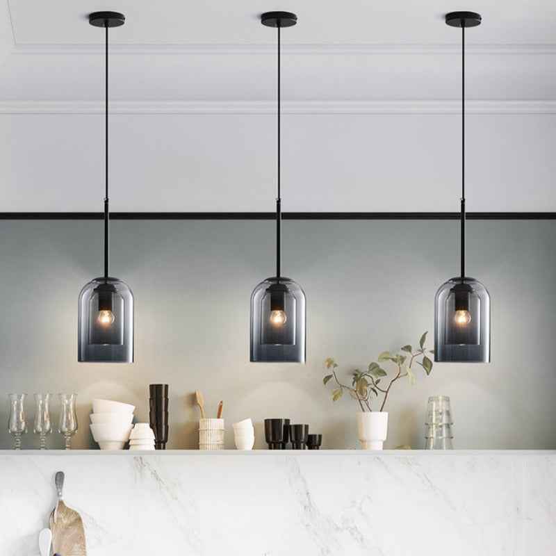 Bello Glass Pendant Light | Adjustable Suspension, Nordic Design