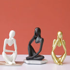 Mente Sculptuur | Abstracte Denker, Duurzaam Hars