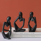 Mente Sculptuur | Abstracte Denker, Duurzaam Hars