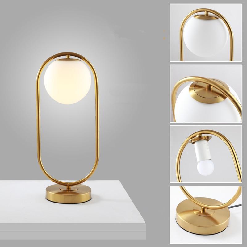Florentisra - Modern Glass Globe Table Lamp