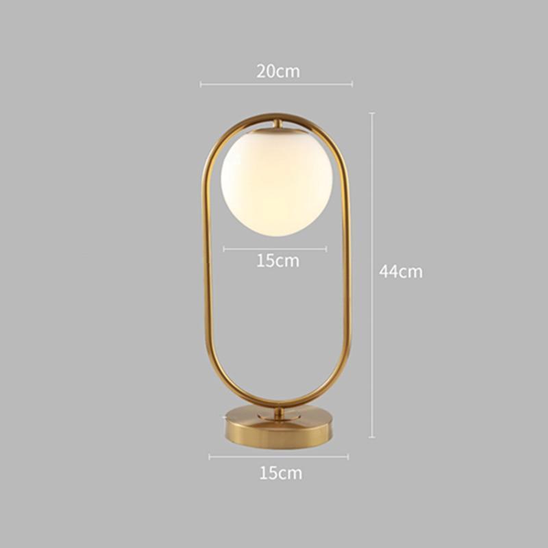 Florentisra - Modern Glass Globe Table Lamp