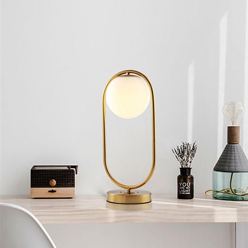 Florentisra - Modern Glass Globe Table Lamp