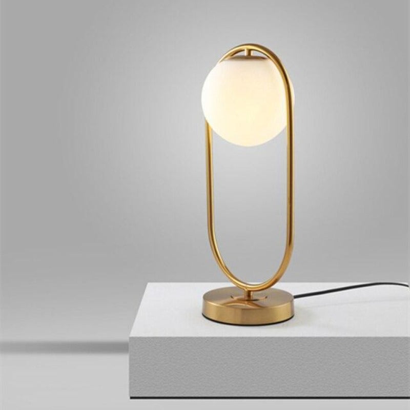 Florentisra - Modern Glass Globe Table Lamp