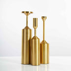 Bela Candle Holders | Luxe Gouden Metaal, Verschillende Maten