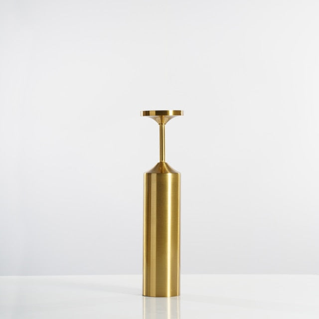 Bela Candle Holders | Luxe Gouden Metaal, Verschillende Maten