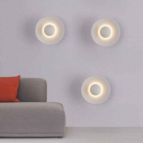 Bask SunRay Wall Lamp | Modern Metallic Design, Soft Ambient Glow