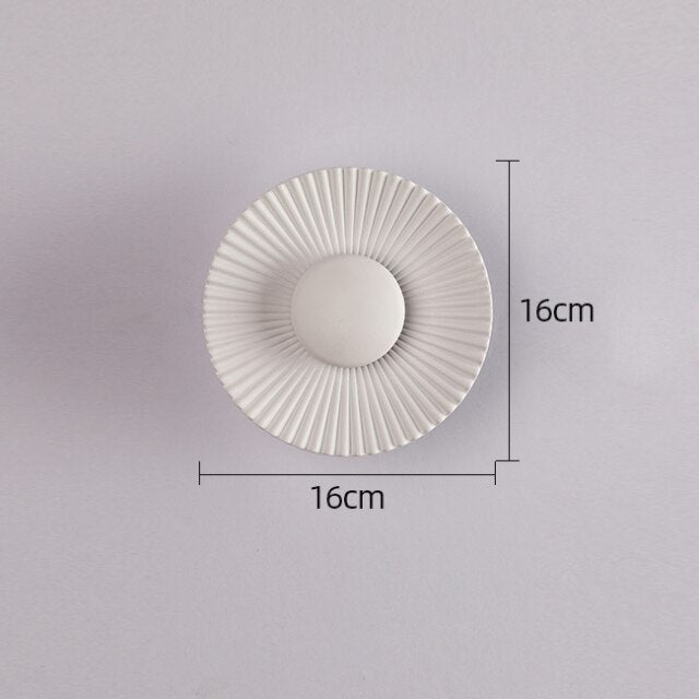 Bask SunRay Wall Lamp | Modern Metallic Design, Soft Ambient Glow