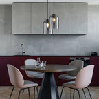 Mira Pendant Lamp | Double-Layer Glass Shade, Adjustable Height