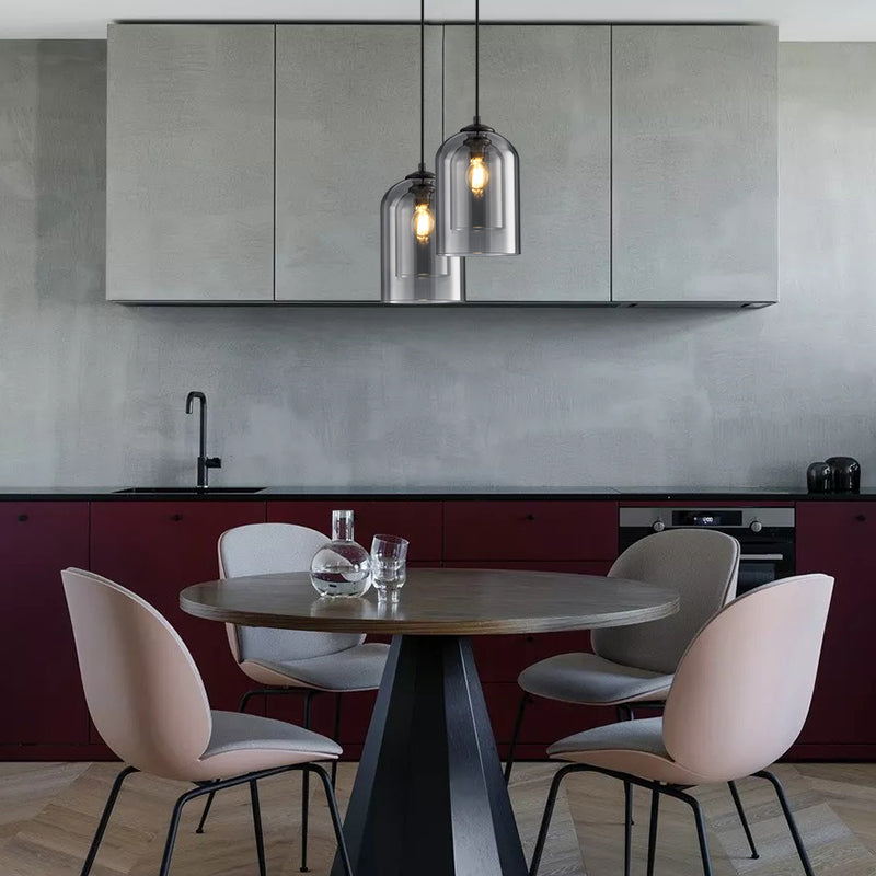 Bello Glass Pendant Light | Adjustable Suspension, Nordic Design