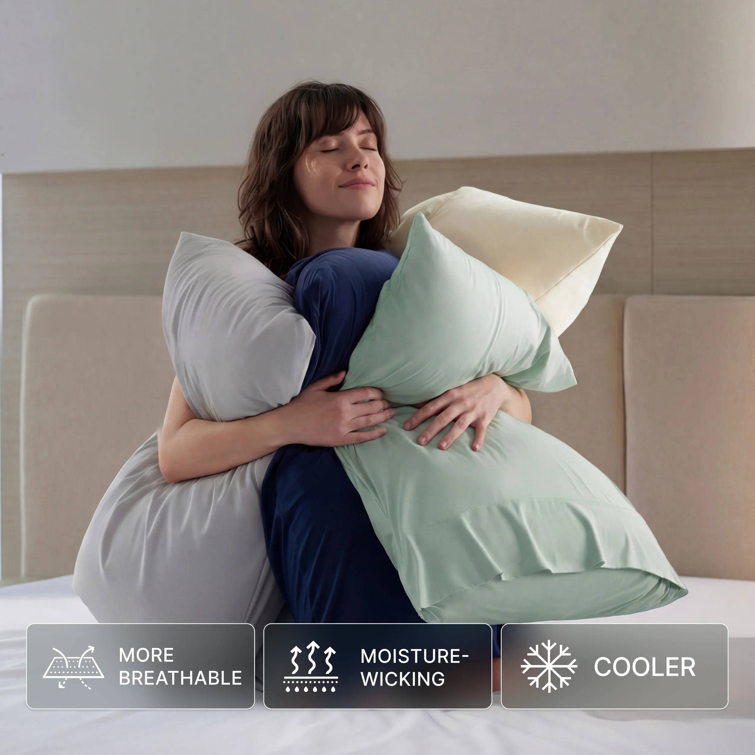 Cendre Cooling Pillowcases