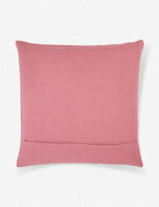 Mira Decorative Pillow | Solid Woven Cotton, Arabesque Pattern