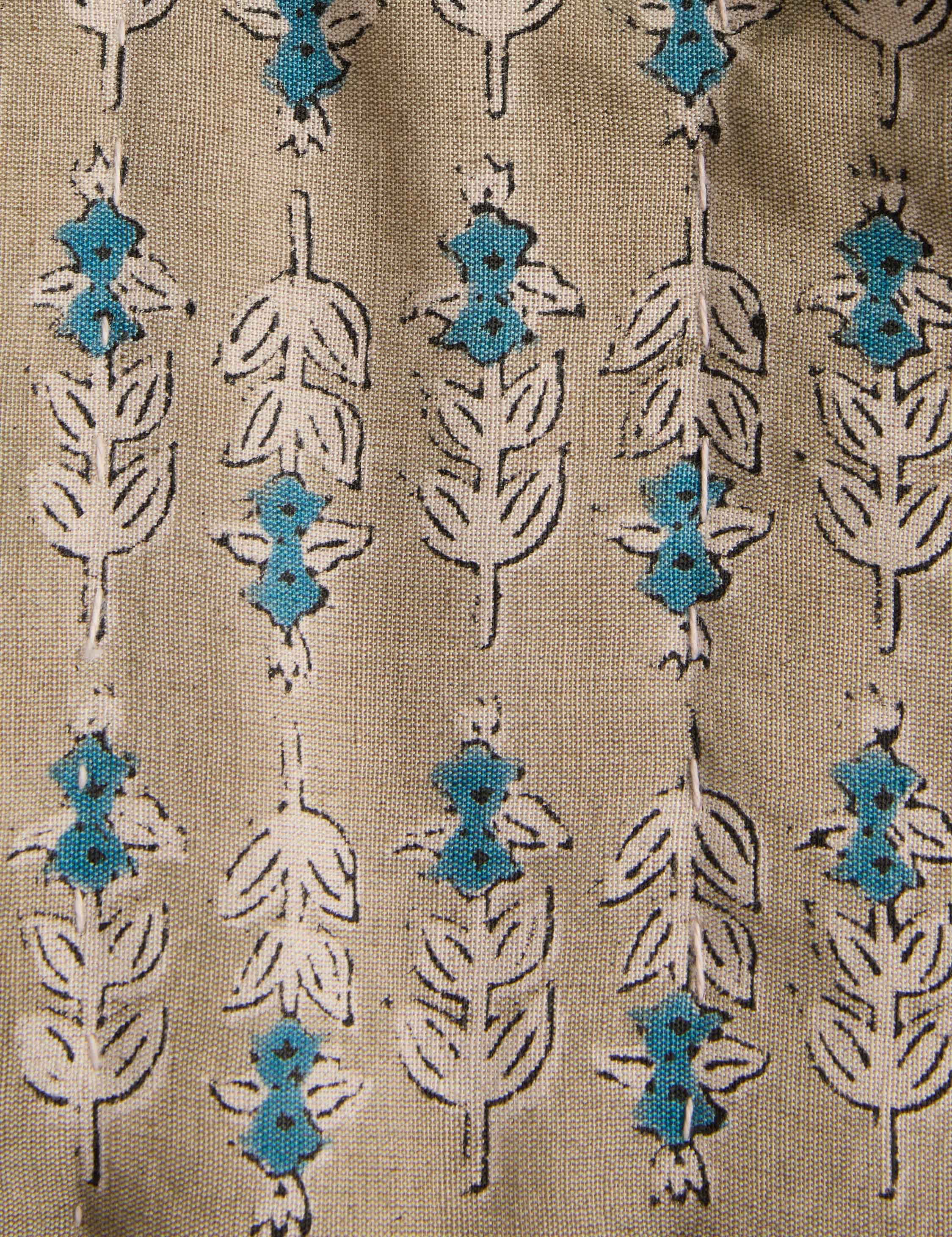 Bela Linen Cotton Quilt | Block Print Floral Design, Soft & Durable