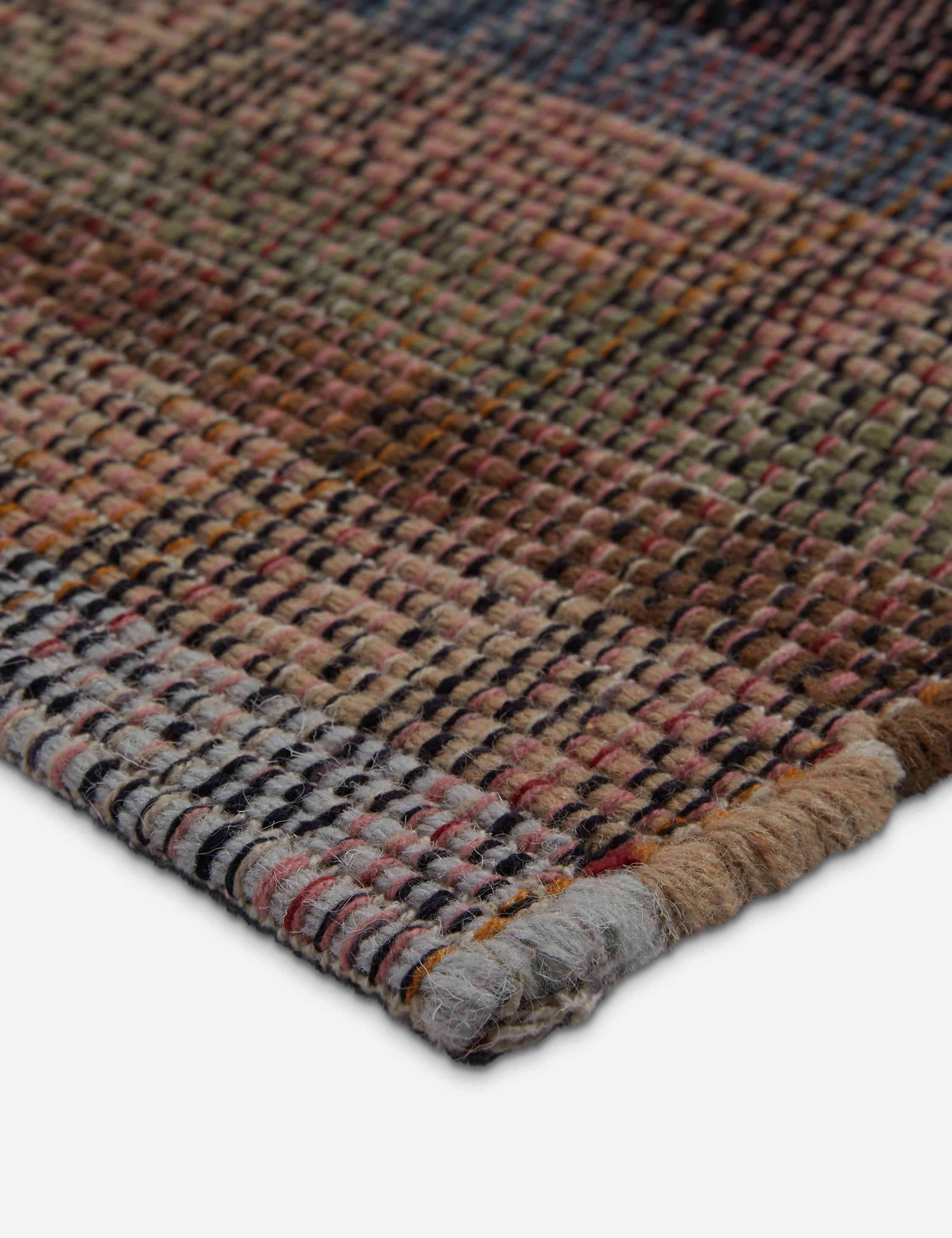 Sora Handwoven Rug | Wool-Blend, Geometric Motif