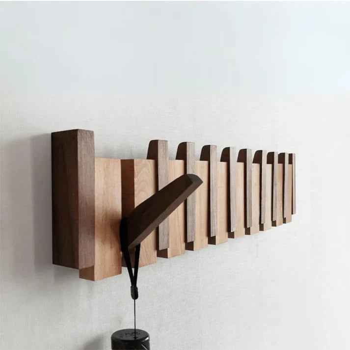 Cadenza Wall Coat Rack | Piano Key Design, Solid Wood