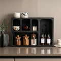 Bela Geometric Organiser Shelf | Versatile Black Design