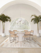 Riviera Round Dining Table | Fluted Base, Solid Wood