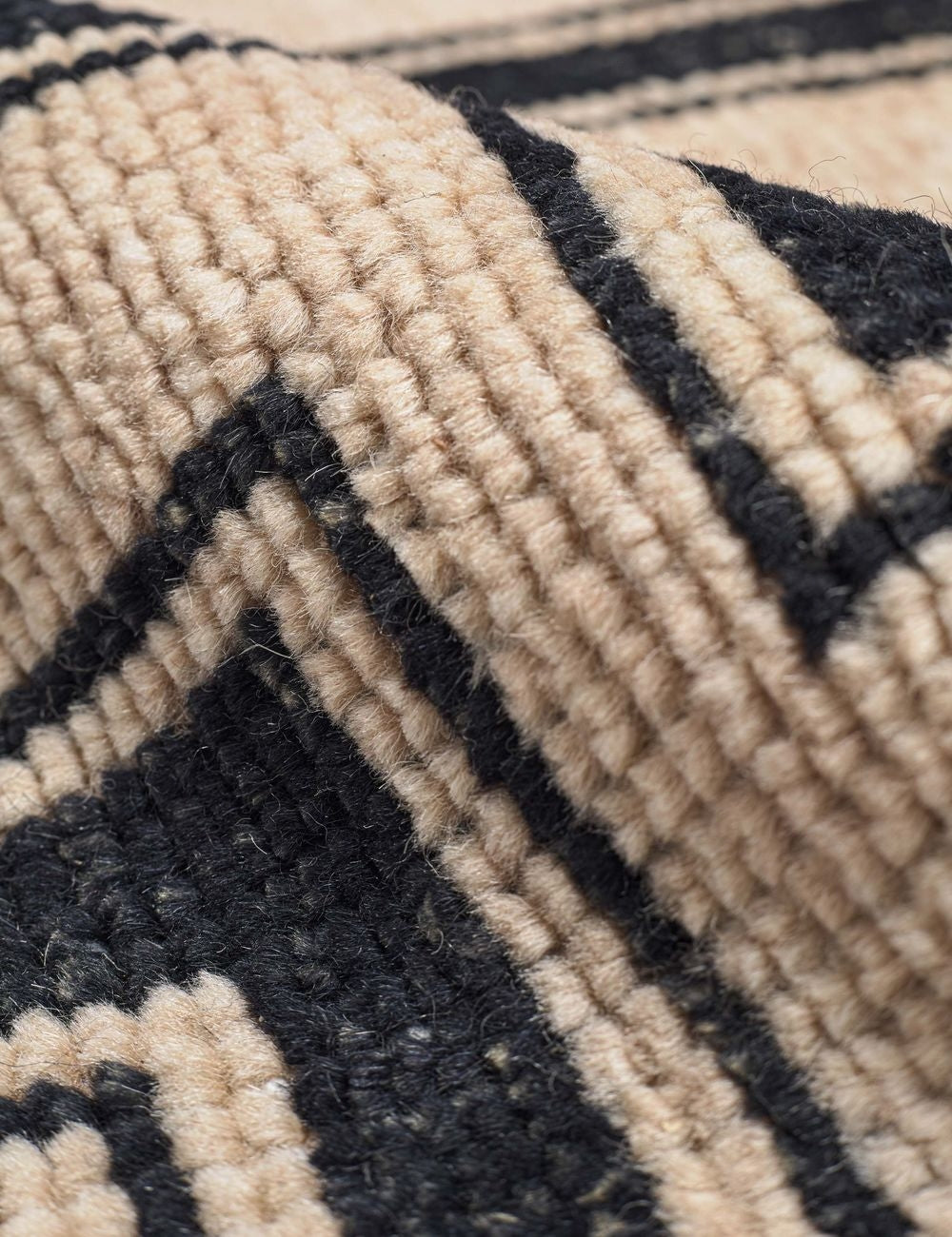 Senna Geometric Wool Rug | Hand-Knotted, Durable Design